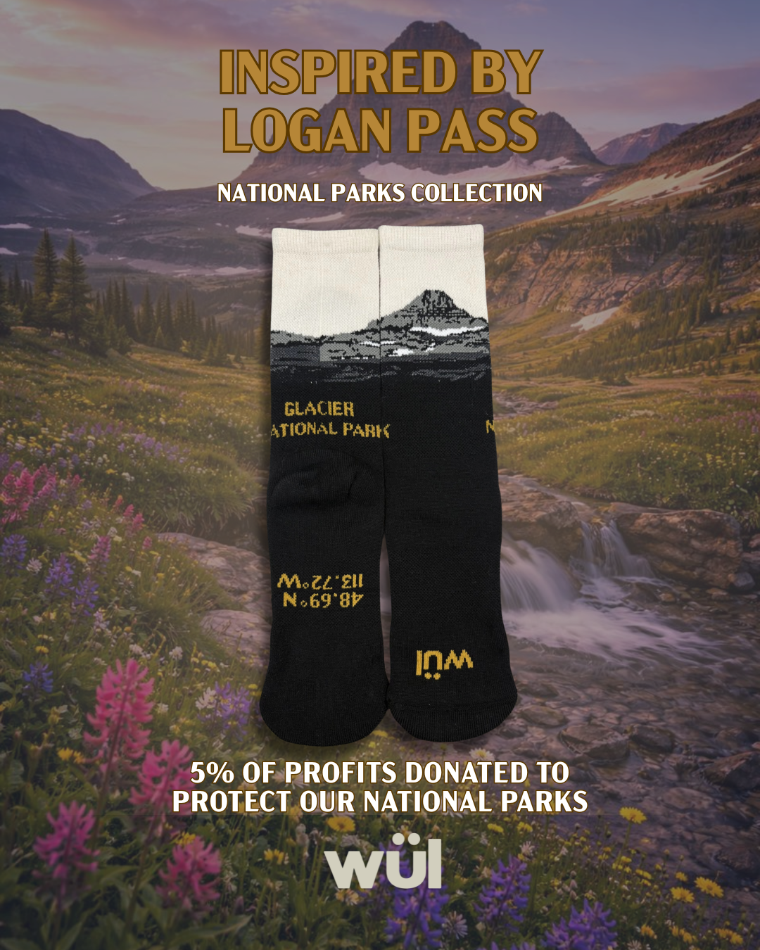 Glacier National Park - Logan Pass Incrediwool® Crew