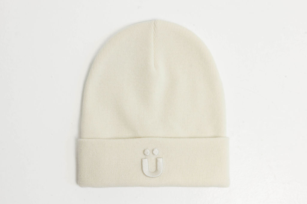 Merino-Cashmere Ribbed Beanie