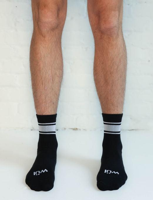 Unisex 5" Retro Stripe Crew Sock