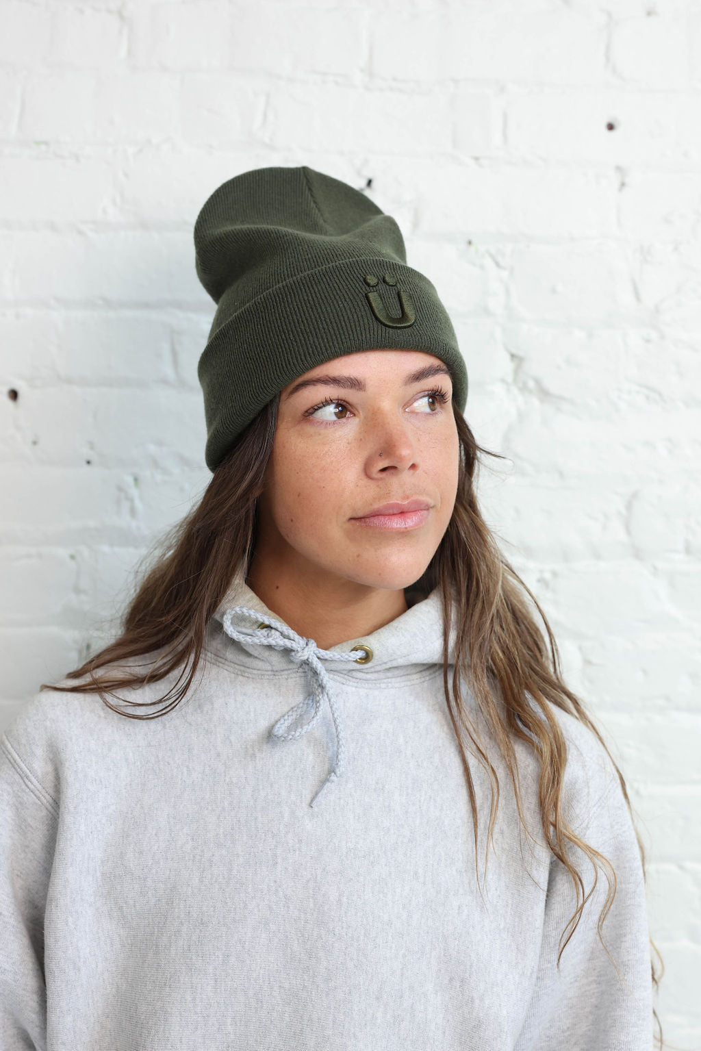 Merino-Cashmere Ribbed Beanie